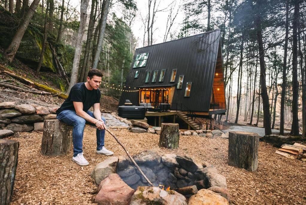 Dunlap Hollow A-Frame Rockbridge Екстериор снимка